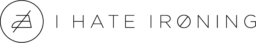 ihateironing black logo