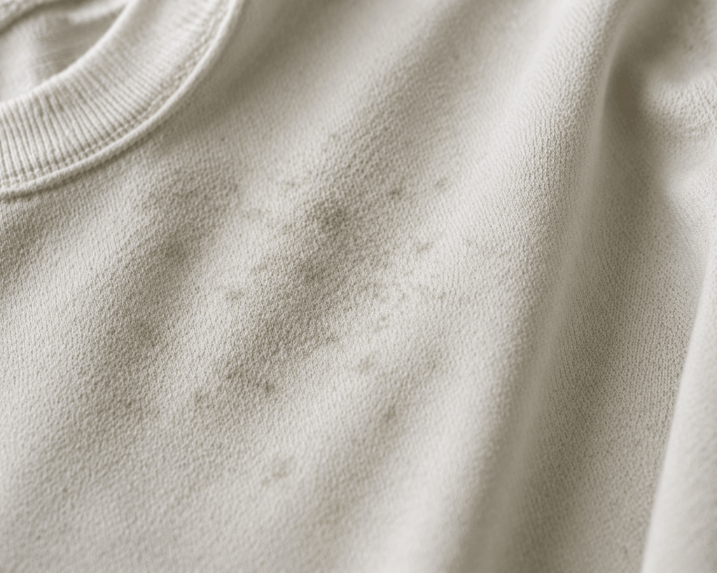 mildew stain on top